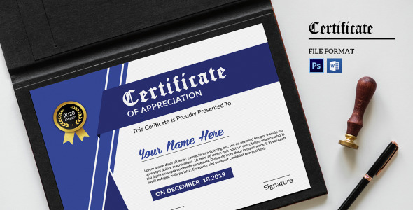 Шаблон сертификата на тему графика