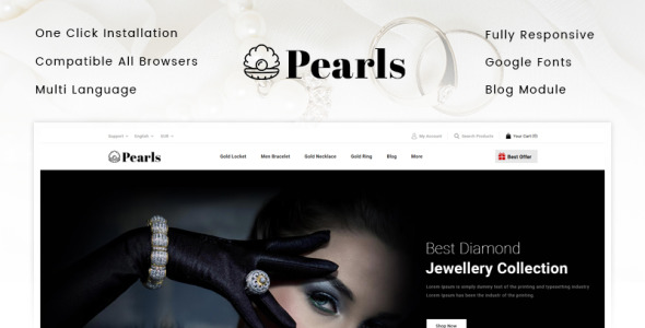 тема ювелирного магазина prestashop