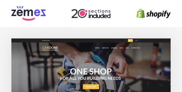 тема power tools shopify