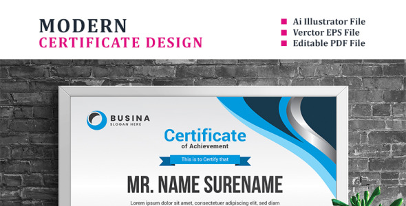 Шаблон сертификата на тему графика