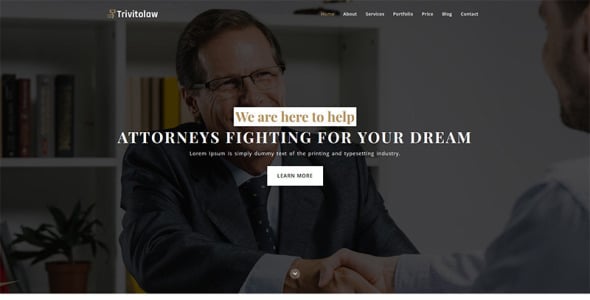 шаблон целевой страницы trivitolaw