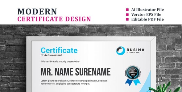 Шаблон сертификата на тему графика