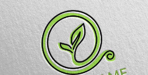 Шаблон логотипа на тему графика