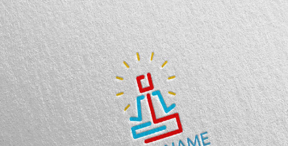 Шаблон логотипа на тему графика