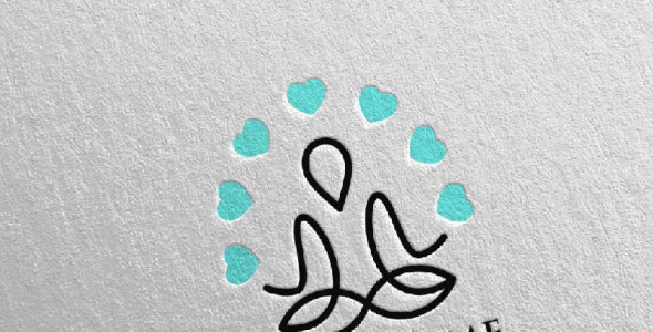 Шаблон логотипа на тему графика