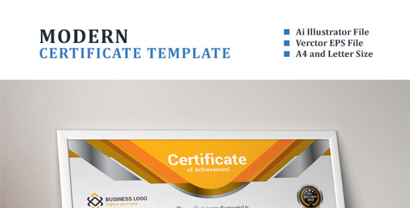 Шаблон сертификата на тему графика