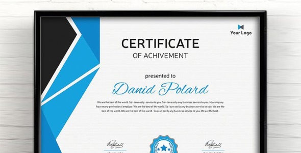 Шаблон сертификата на тему графика