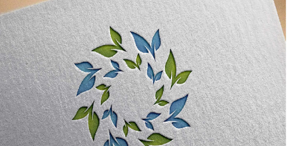 Шаблон логотипа на тему графика