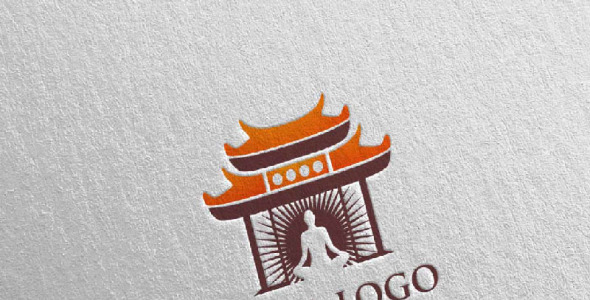 Шаблон логотипа на тему графика