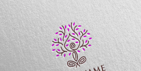 Шаблон логотипа на тему графика