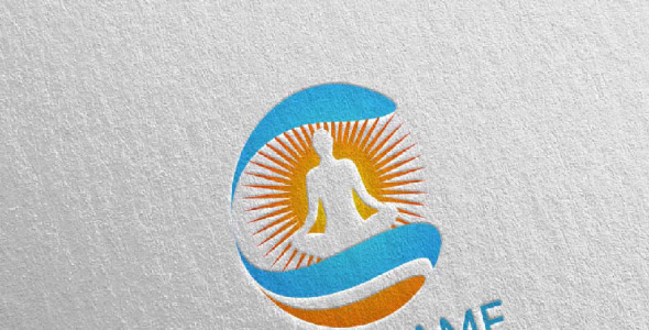 Шаблон логотипа на тему графика