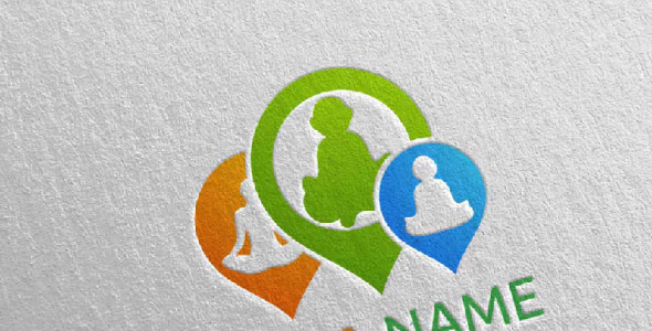 Шаблон логотипа на тему графика