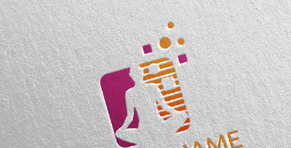 Шаблон логотипа на тему графика