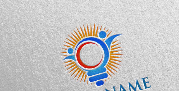 Шаблон логотипа на тему графика