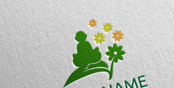 Шаблон логотипа на тему графика