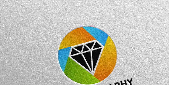 Шаблон логотипа на тему графика