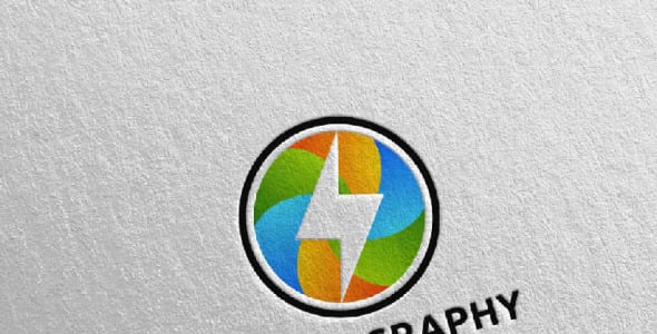 Шаблон логотипа на тему графика