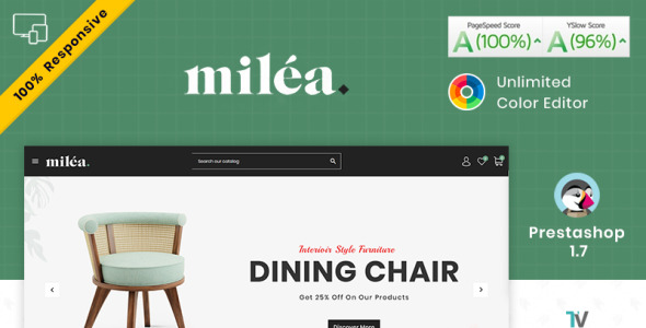 milea furniture mega store prestashop theme