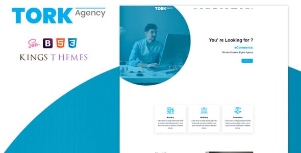 шаблон целевой страницы агентства tork