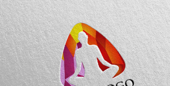 Шаблон логотипа на тему графика