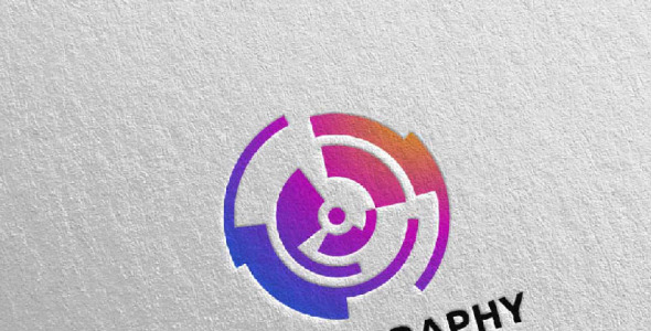 Шаблон логотипа на тему графика