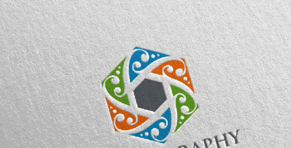 Шаблон логотипа на тему графика