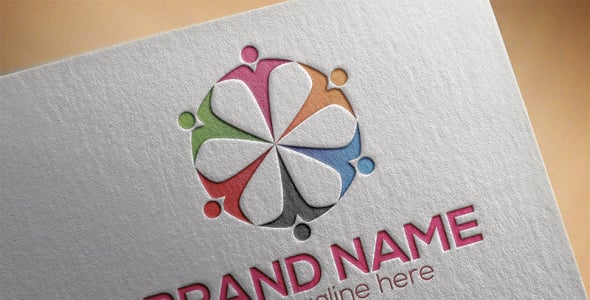 Шаблон логотипа на тему графика