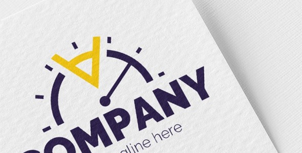 Шаблон логотипа на тему графика