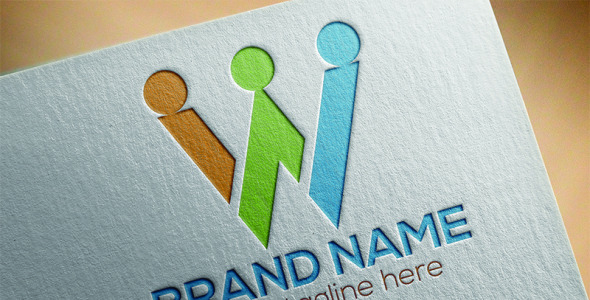 Шаблон логотипа на тему графика