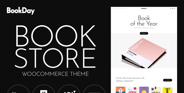 чистый и быстрый дизайн сайта онлайн книжного магазина тема woocommerce