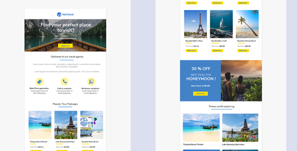 адаптивный шаблон информационного бюллетеня