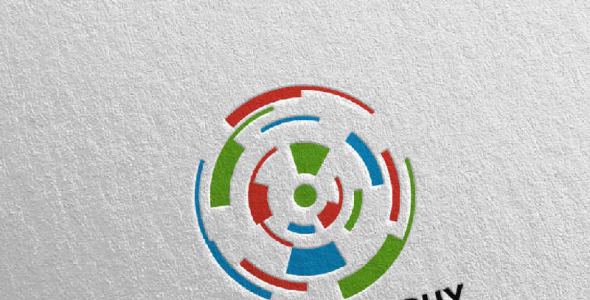 Шаблон логотипа на тему графика