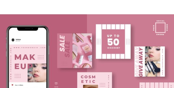 Шаблон для соцсетей на тему графика