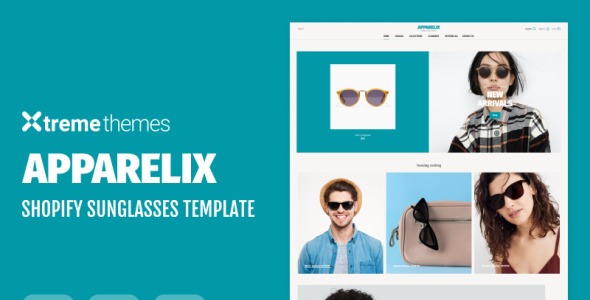 магазин солнцезащитных очков на тему shopify