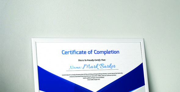 Шаблон сертификата на тему графика