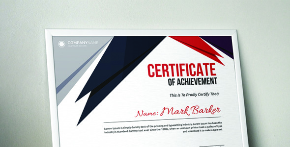 Шаблон сертификата на тему графика