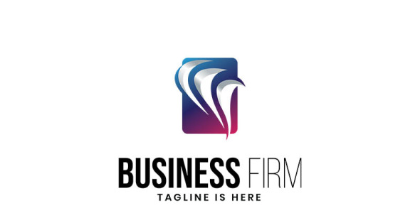 Шаблон логотипа на тему графика