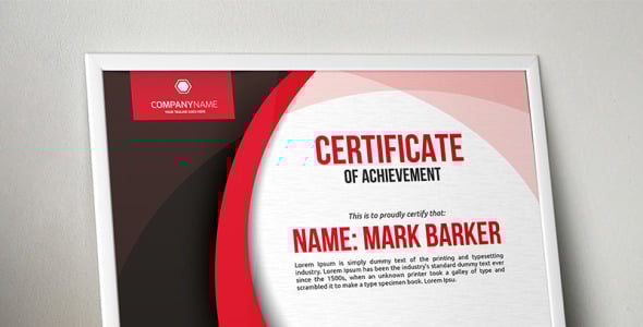 Шаблон сертификата на тему графика