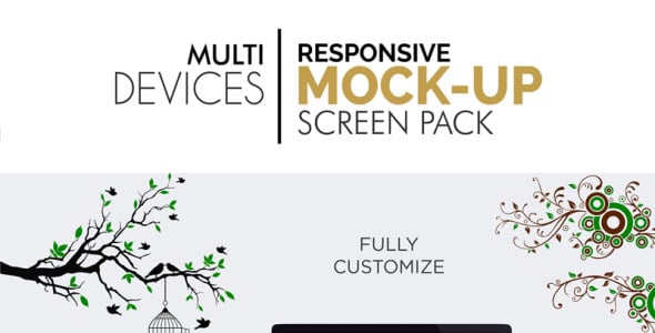 Адаптивный Мокап для продукта на тему графика