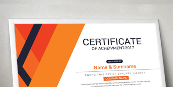 Шаблон сертификата на тему графика