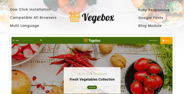 овощной магазин prestashop тема