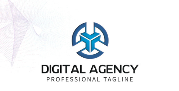 Шаблон логотипа на тему графика