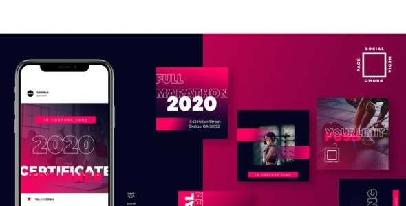 Шаблон для соцсетей на тему графика