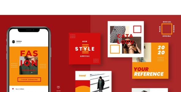 Шаблон для соцсетей на тему графика