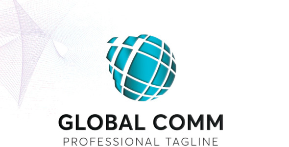 Шаблон логотипа на тему графика