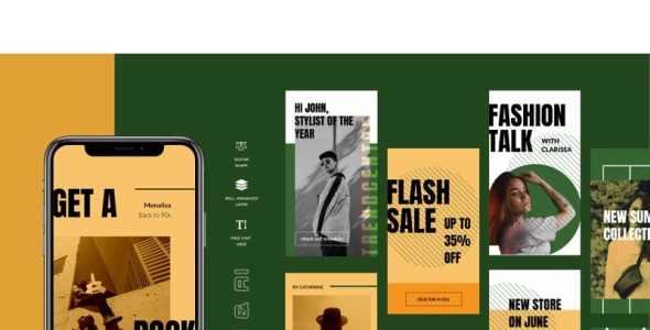 Шаблон для соцсетей на тему графика