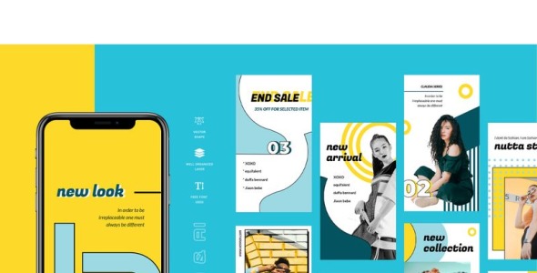 Шаблон для соцсетей на тему графика
