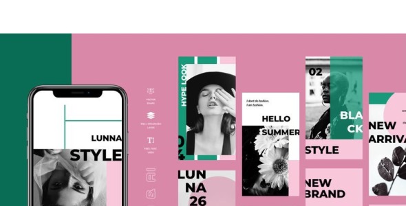 Шаблон для соцсетей на тему графика