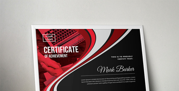 Шаблон сертификата на тему графика