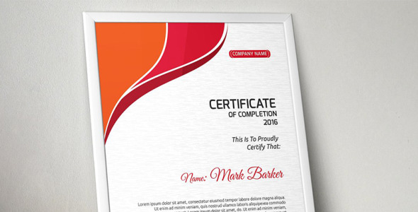 Шаблон сертификата на тему графика